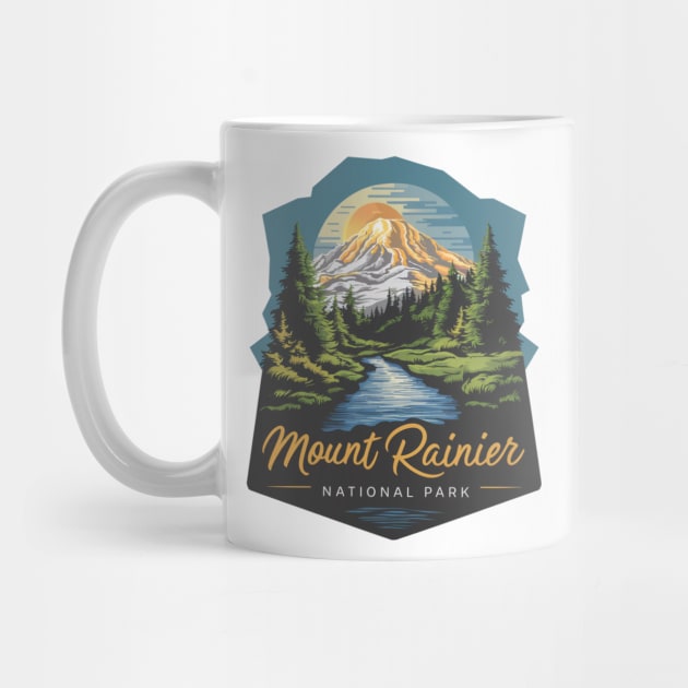 Mount Rainier National Park Gift by Perspektiva